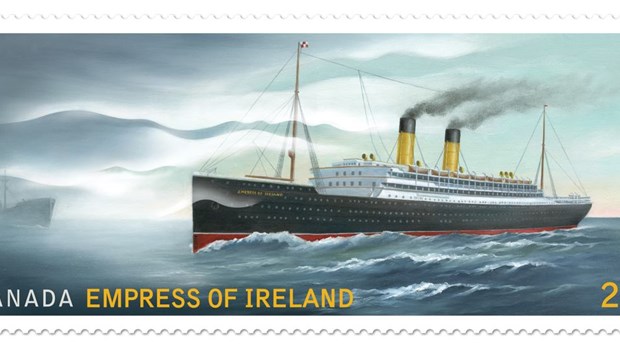 Postes Canada souligne le centenaire de la tragédie du RMS Empress of Ireland par 2 timbres