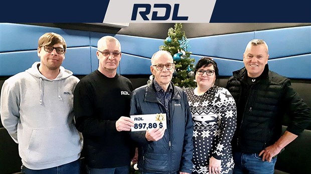 Transport RDL remet un chèque de 897,80 $ à la Société Saint-Vincent-de-Paul de Rivière-du-Loup