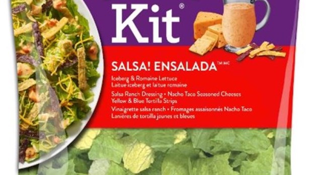 Rappel de l'ensemble de salade «Salsa! Ensalada» de marque Fresh Express 
