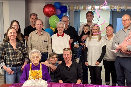 Germaine Chouinard a fêté ses 102 ans!