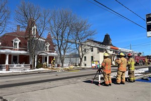 Incendie au Motel Côté de Rivière-du-Loup 