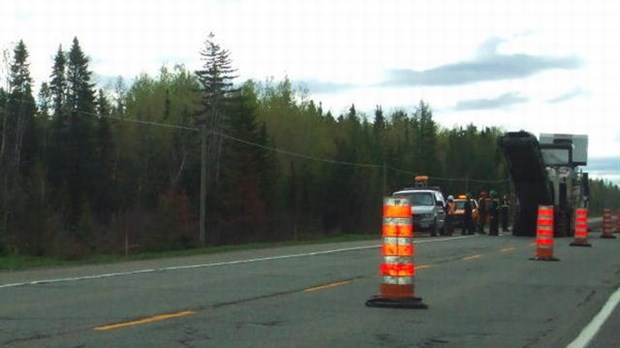 Travaux sur la route 185
