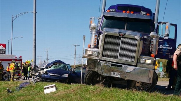 Accident mortel à St-Simon