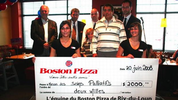 Boston Pizza soutient la Maison Desjardins de soins palliatifs du KRTB