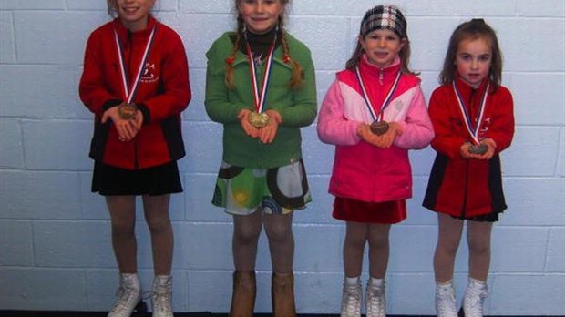 Des Étincelles brillent sur la glace