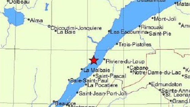 La terre a tremblé à Rivière-du-Loup