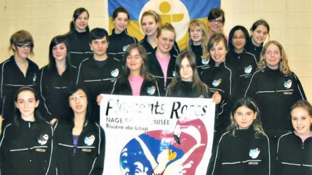 Trois Flamants roses aux Jeux du Québec