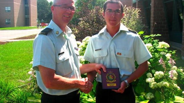 Karl St-Pierre, cadet commandant d’un jour à Valcartier