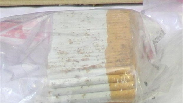 Cigarettes de contrebande saisies à Saint-Antonin