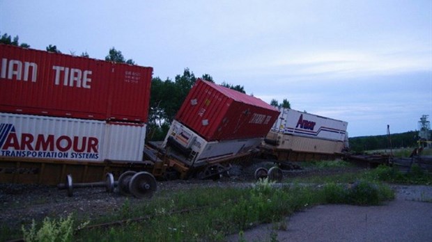 Un train déraille à Pohénégamook