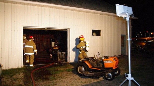 Incendie de hangar à Saint-André-de-Kamouraska