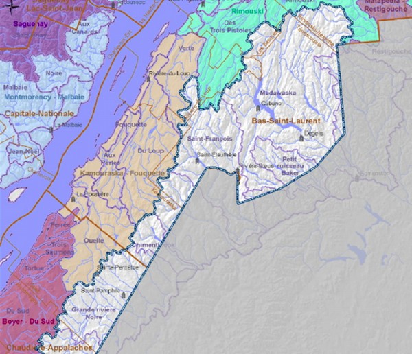 Qu'est-ce qu'un bassin versant ?  Organisme des Bassins Versants du  Nord-Est du Bas-Saint-Laurent