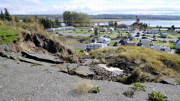 Glissement de terrain à Rivière-du-Loup