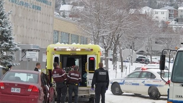 Accident sur la rue Ste-Anne