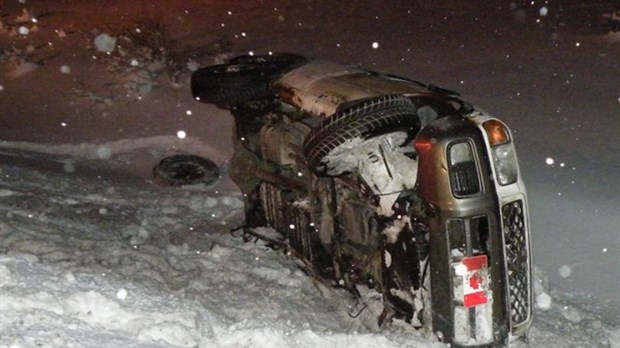 Collision frontale sur la route 185