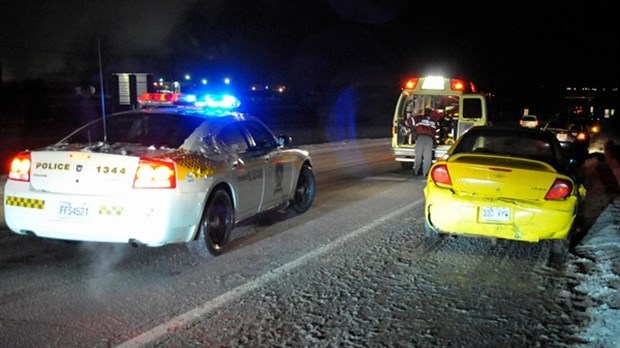 Collision sur l’autoroute 85
