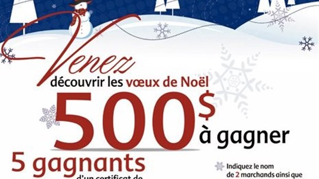 Gagnants du concours du mois de décembre