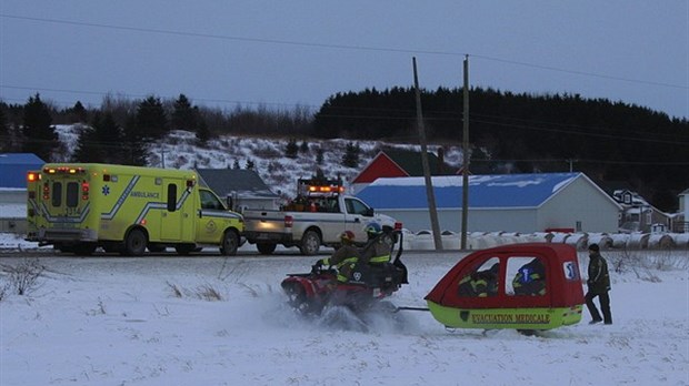 Accident de motoneige à L’Isle-Verte