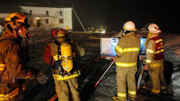 Incendie à Saint-Modeste