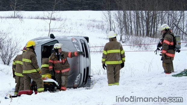 Sortie de route à Rivière-du-Loup