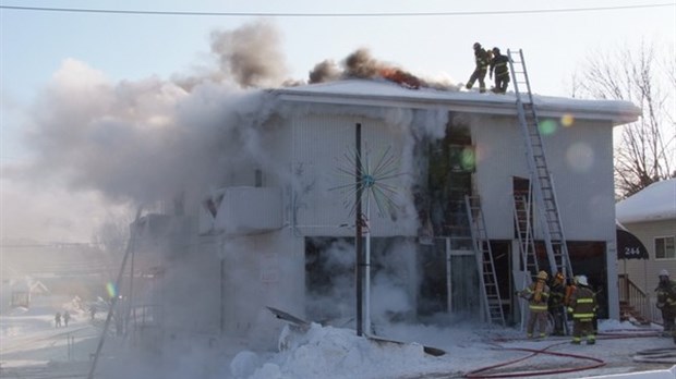 Incendie à Dégelis