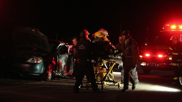 Accident de la route à Saint-Modeste