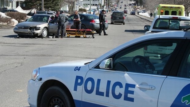 Collision à l’intersection des rues St-Pierre et Desjardins