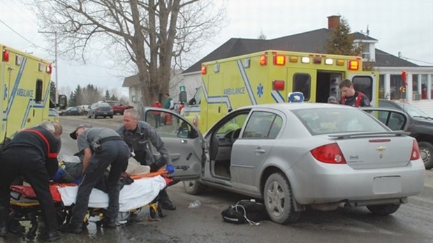 Collision à Témiscouata-sur-le-Lac