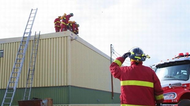Début d'incendie à Cacouna