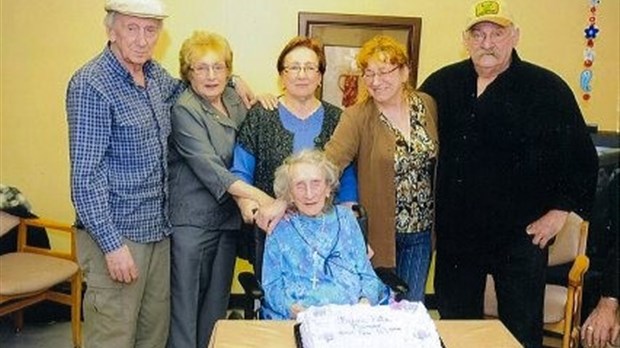 Lydia Grenier a fêté ses 102 ans
