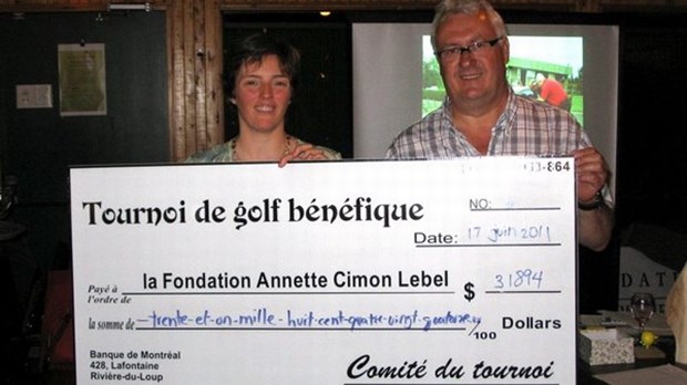 33 000 $ pour la Fondation Annette Cimon Lebel