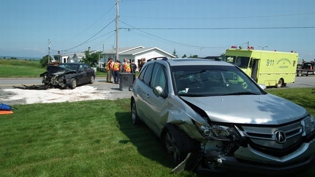 Collision frontale à L’Isle-Verte