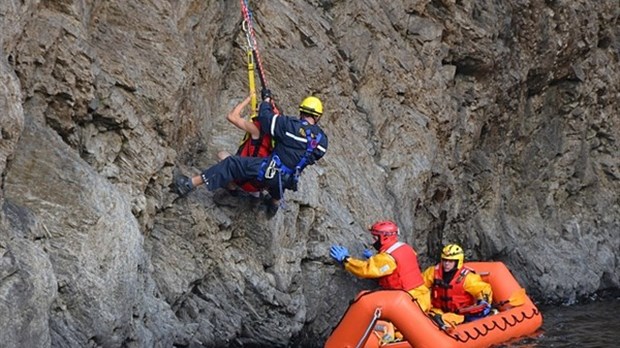 Sauvetage au parc des Chutes