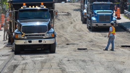 Travaux routiers en cours sur la rue SaintMagloire