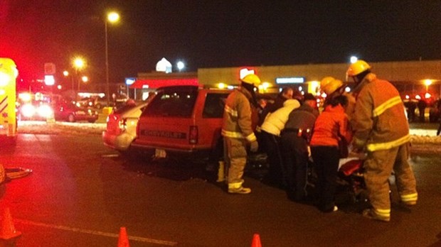 Encore une collision sur le boulevard Armand-Thériault