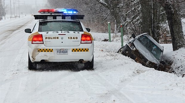 Neige et sorties de route au KRTB
