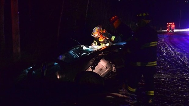 Sortie de route et recherche à Saint-Arsène