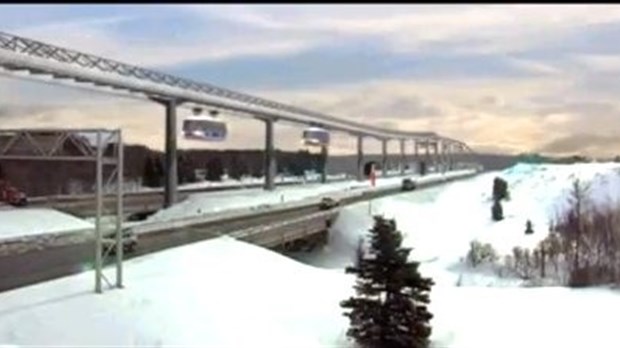 Un projet de monorail suspendu électrique présenté à La Pocatière