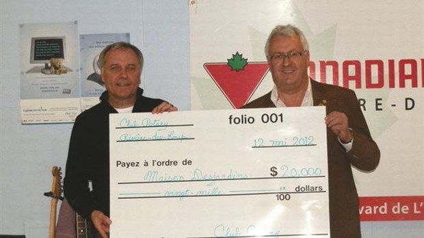 Le Club Rotary remet 20 000$ à la Maison Desjardins des soins palliatifs