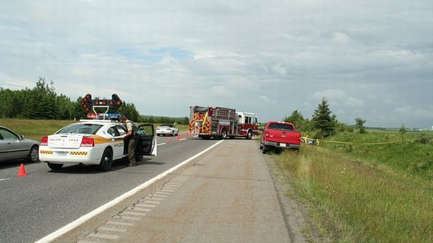 Collision mortelle sur l'autoroute 20