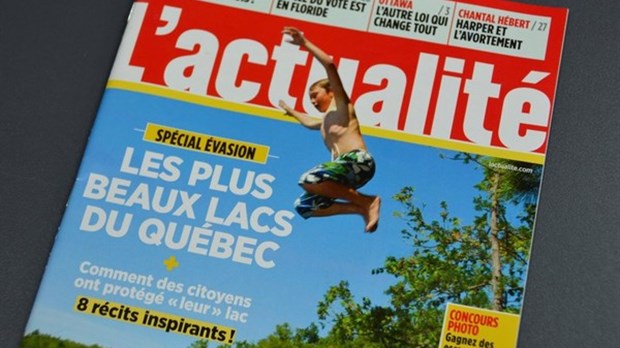 Le lac Témiscouata en vedette dans L'actualité