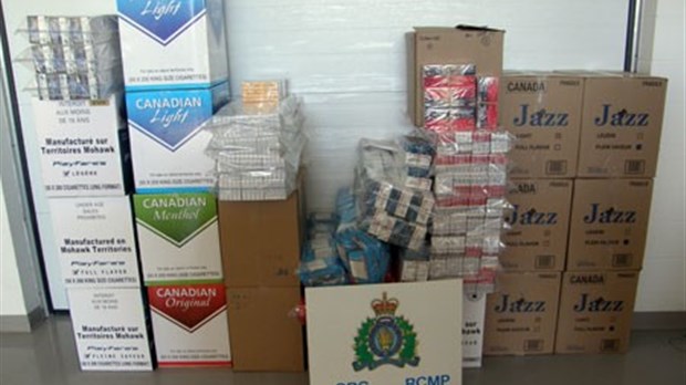 Saisie de cigarettes illégales dans la région de Rimouski