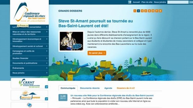 Un nouveau site Web pour la  Conférence régionale des éluEs du Bas-Saint-Laurent