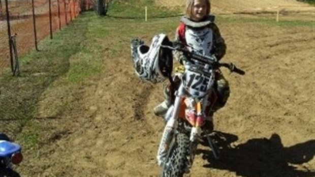 Au championnat national de motocross à 7 ans