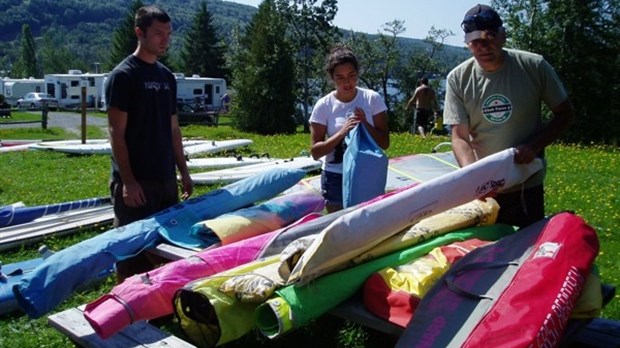 Bazar de planche à voile le 25 août