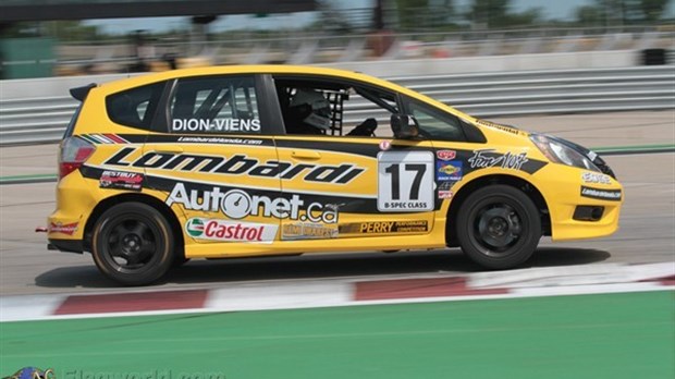 Dion-Viens en piste au Napa 200 sur le circuit Gilles-Villeneuve