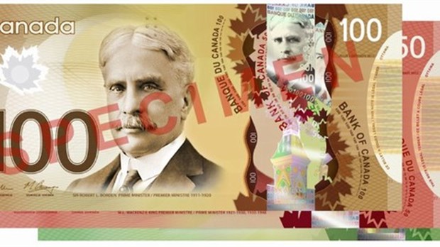 Entrée en scène progressive du billet de 20$ en polymère