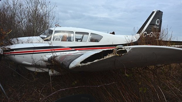 Sortie de piste à l'aéroport de Rivière-du-Loup