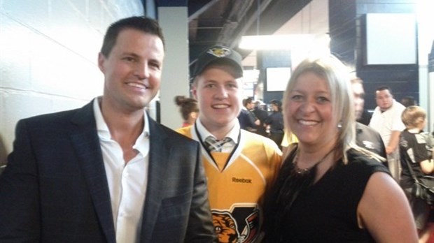 Tristan Pomerleau devant les siens à Rimouski