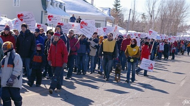 Bombardier: marche de solidarité à La Pocatière